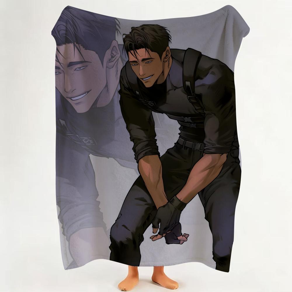 Comic S Sisyphus H Hound Throw Flannel Throw Blanket Suitable for Sofa Living Room Bedroom 75cmx90cm