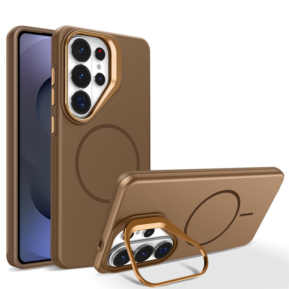 

New Matte For Magsafe Magnetic Case For Samsung Galaxy S26 Ultra S25 S24 S23 Ultra Plus S25FE S24FE S25Edge With Kickstand Cover Galaxy S24 Ultra