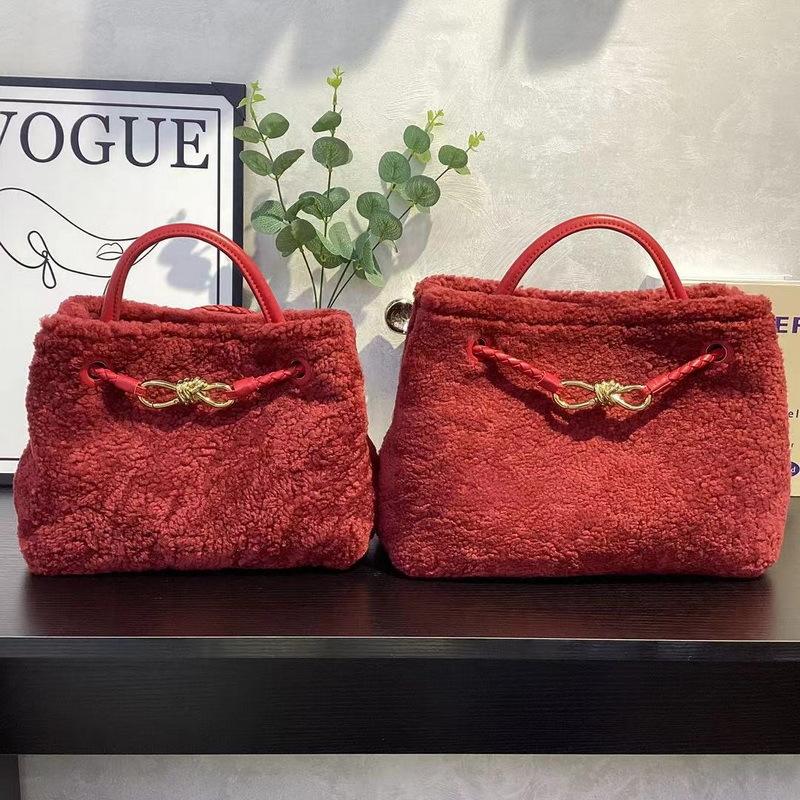 2025 Nowy Styl Torba Damska z Prawdziwej Skóry Skóra Naturalna Skóra Krowia Skóra Owcza Zamsz Chwost Dekoracyjny Retro Duża Pojemność Modna Torebka