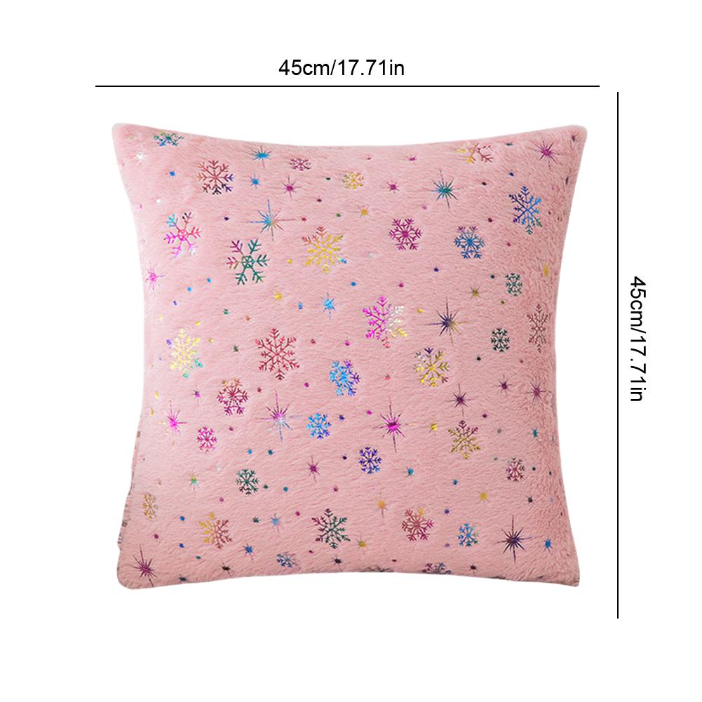 45x45cm Christmas Cushion Covers Decorations 2025 Winter Pillows Cover Decor Sofa Cover Snowflake Cushion Cases Home Decoration