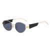 New Oval Metal-framed Sunglasses Are Fashionable, Fresh And Uv-resistant, Unisex Glasses 2426