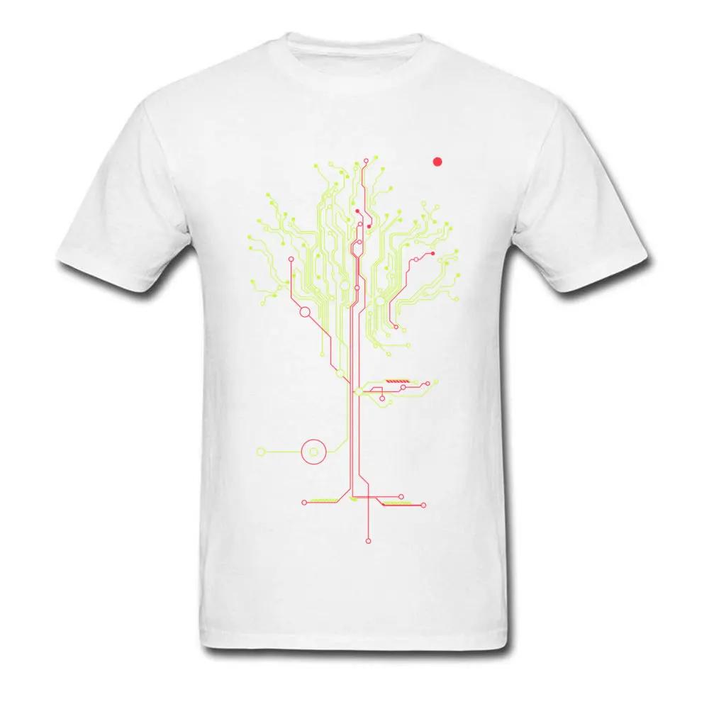 Womens Tops T Shirt Tomorrow Tree IC Circuit Board Creative Design Youth T Shirt Fashion Cool Tops T Shirt Sports Women Clothes S