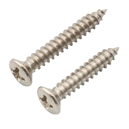 Musiclily Ultra 2.5x15mm+2.5x18mm Stainless Steel Threaded Screws for M-Backer Escutcheon Electric Guitar/Bass, Nickel (Pack of 20)