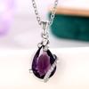 Fashion Water Drop Collarbone Chain, Creative Amethyst Pendant Neck Chain, Valentine'S Day Gift.