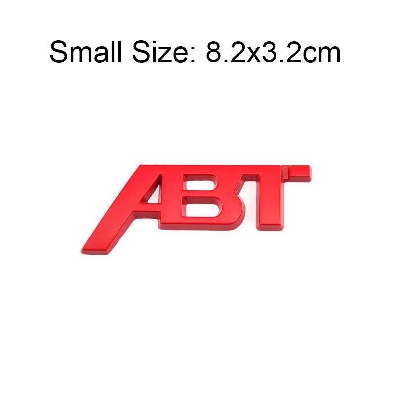 Car Front Grille Badge Trunk Sticker Side Letters Badge for Volkswagen ABT Sagitar Golf Polo Passat Tiguan Touareg Jetta Lavida