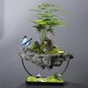 Wrought Iron Hanging Ornament Iron Chain Suspended Flower Pot Living Room Decoration Wenzhu Succulent Moss Landscaping Pot