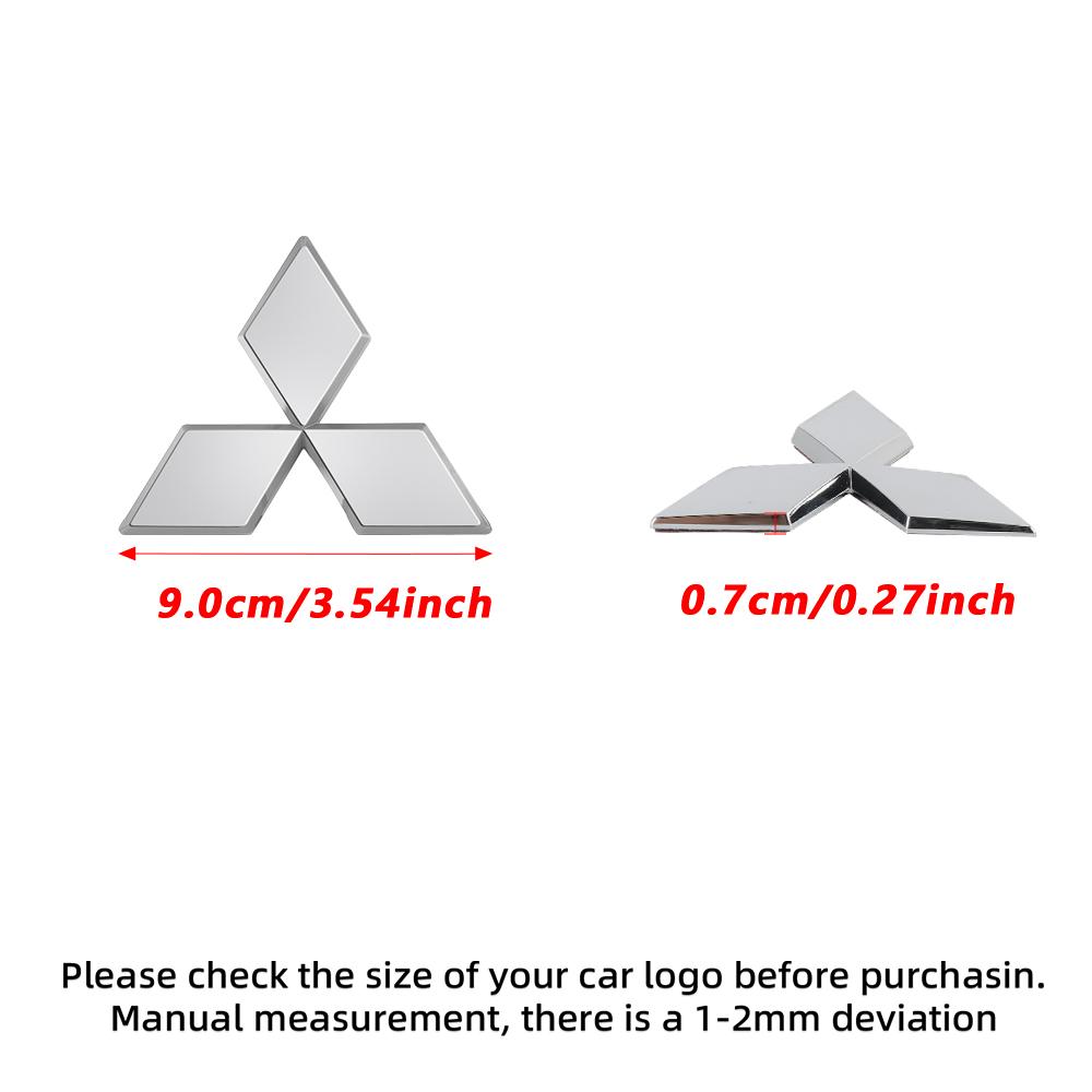 Car Logo Front Rear Stickers Decoration Badge Accessories For Mitsubishi 9 Ralliart ASX L200 Colt Outlander Pajero Lancer Cross
