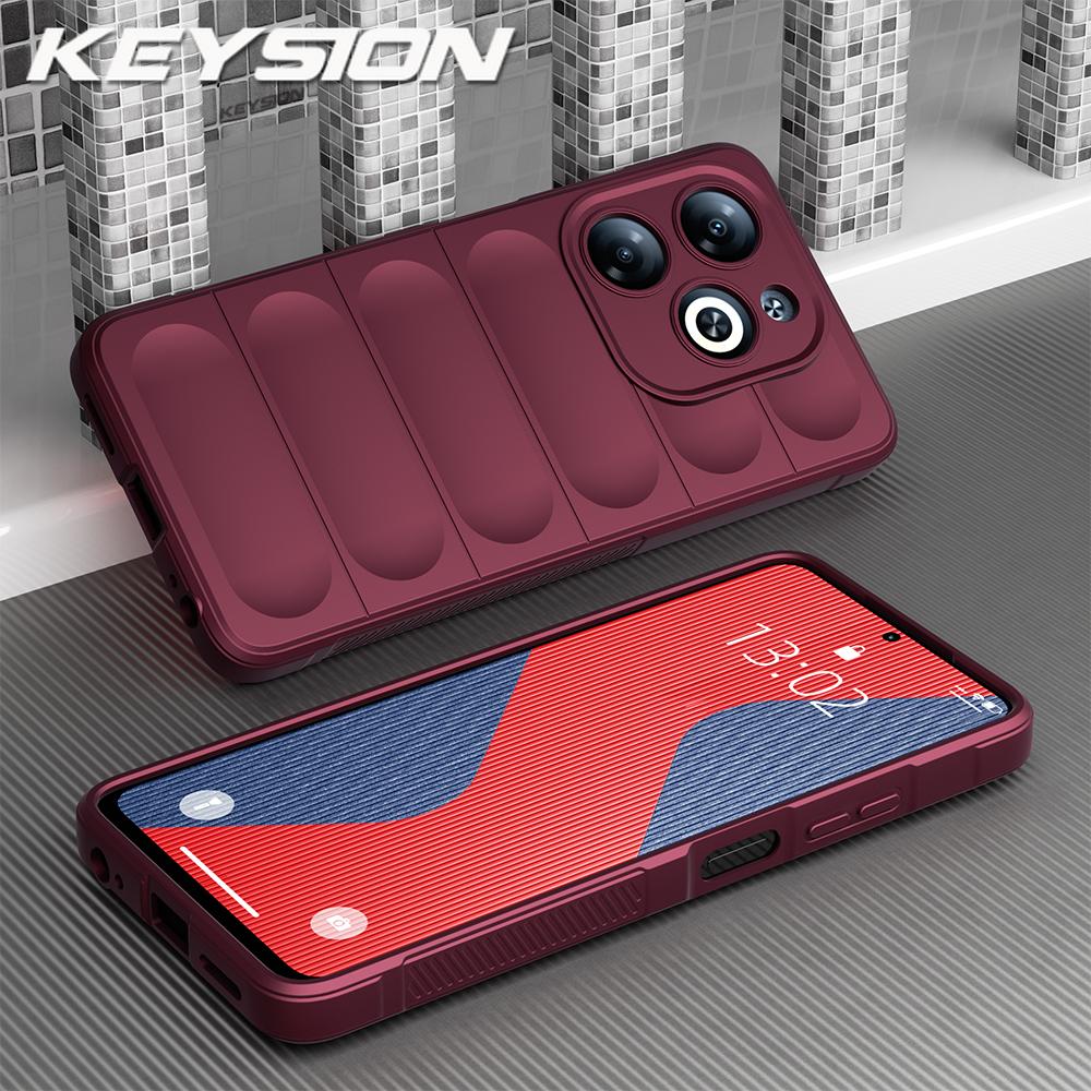 KEYSION Shockproof Matte Phone Case for TECNO Spark 30 Pro 4G Anti-skid Soft Silicone Phone Back Cover for Tecno Spark 20 Pro 4G