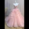 Tube Top Pink Wedding Dress Bridal Main Dress Ruffle Edge Tutu Skirt Slim Out of the Studio Theme Shooting Dress