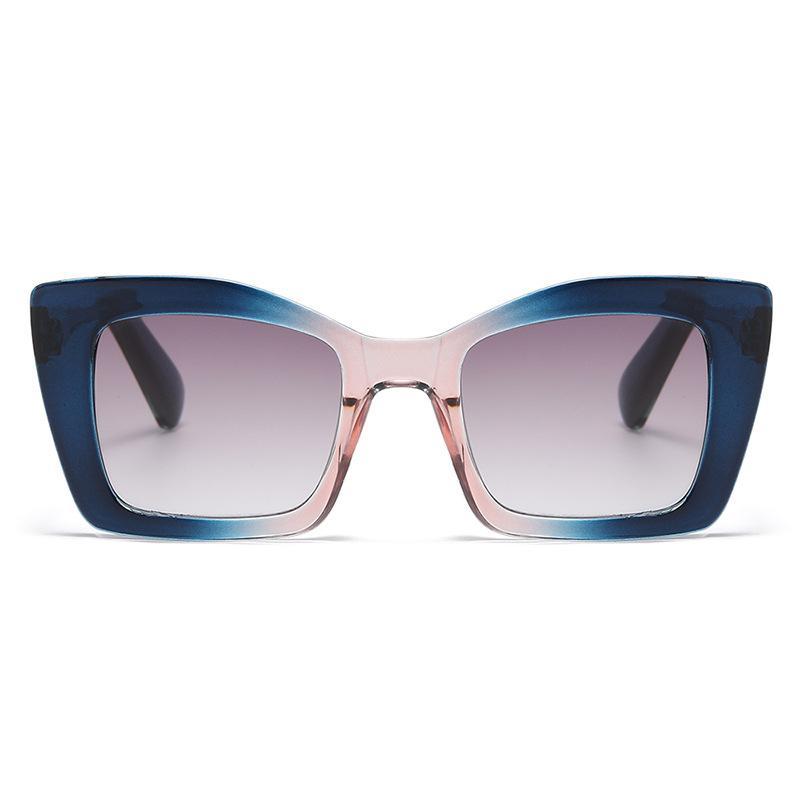 Women's Large Frame Progressive Color Lens Reading Glasses Durable Comfortable PC HD Eye Protection Eyeglasses 0 TO +4.0