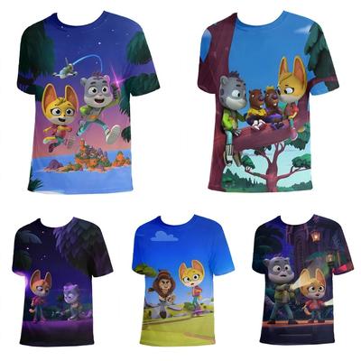 The Creature Cases Children's Animated Series Tops Sam Snow and Kit Casey Cartoon Tee Summer 3DPrinting Children T-shirt Anime T-shirt Cute T-shirt