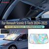 Pièces Automobiles Pour Renault Scenic E-Tech 2024~2025 Pare-soleil de Pare-brise Avant de Voiture Bloque les UV Parasol Réflecteur Pare-soleil Housse de Protection