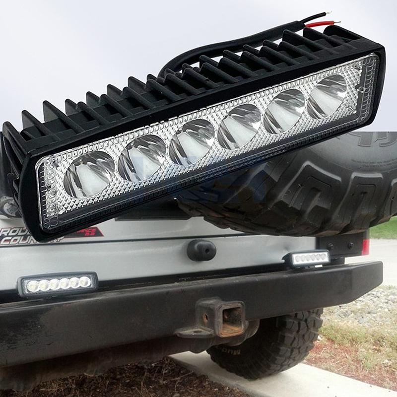 18W 6 Led Car Led Work Light Drl Spotlight High Bright Waterproof Auto Offroad Suv Truck Headlights Driving Lamp 12V