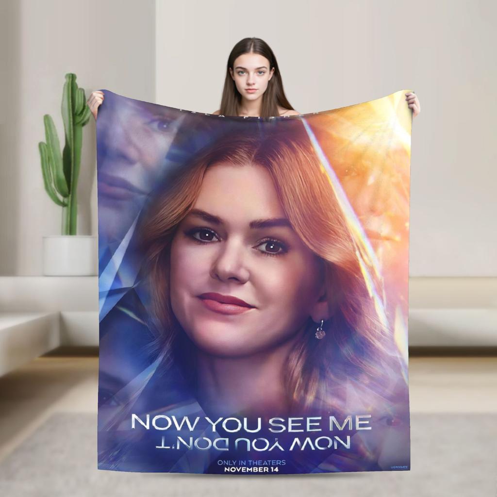 Now You See Me 3 Movie Blanket Quality Warm Soft Throw Blanket Winter Picnic Bedroom Graphic Bedspread