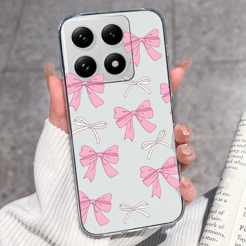 

Противоударные прозрачные чехлы для телефона для Xiaomi 15T 14T 12T 15 14 13 Pro 12X 12S, летний узор с щенками, защитная пленка для экрана, противоскользящая накладка для Xiaomi, бампер Xiaomi 15T 5G