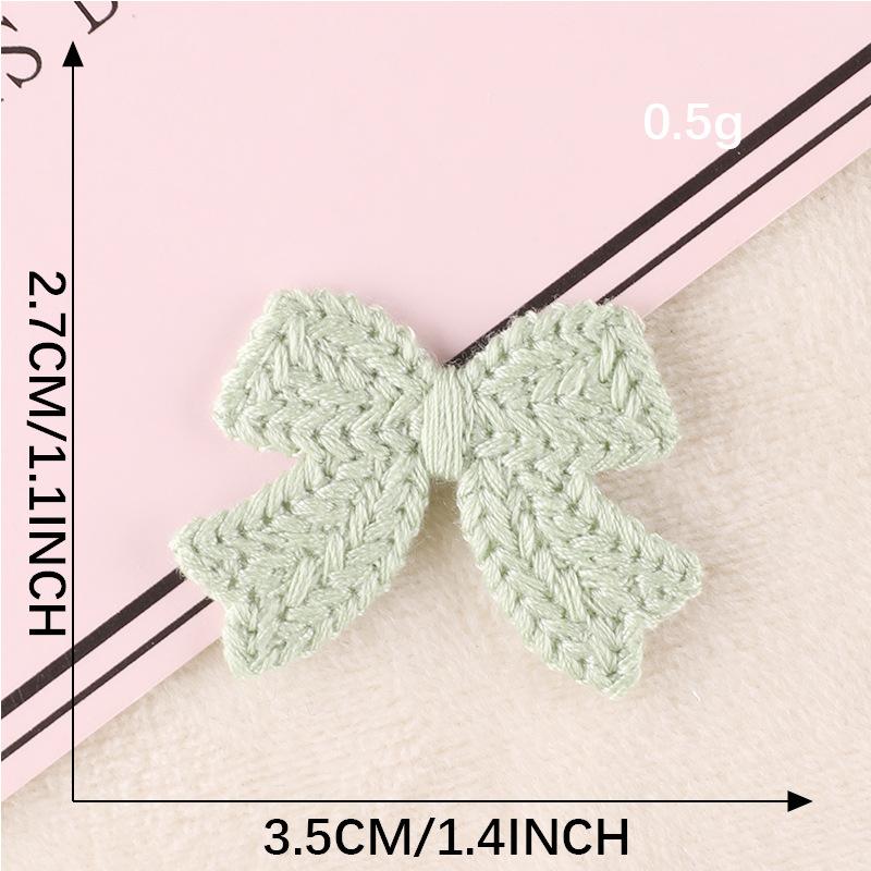 Computer Embroidery Label Water-Soluble Multi-Color Bow Badge Cloth Label Clothing Accessories Handmade Diy Patch Embroidery Cloth Sticker