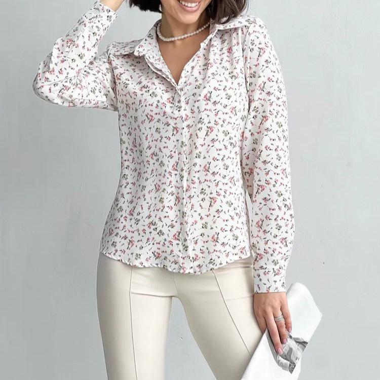 European-American Slim Fit Long-Sleeved Shirt: Elegant & Modern