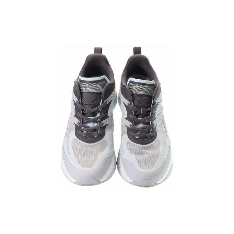Anta Cushioned Slip-Resistant Abrasion-Resistant Low-Top Running Shoes Men's Blue Gray Sneakers