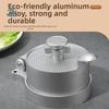 Adjustable Thickness Hamburger Patty Maker Aluminum Alloy Material Flip-top Design Manual Burger Press Non-stick Surface