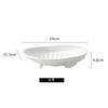 White Shell Ceramic Dessert Plate Dining Plate Fruit Plates Salad Bowl Dim Sum Dish Snack Tray Candy Dish Sashimi Plates