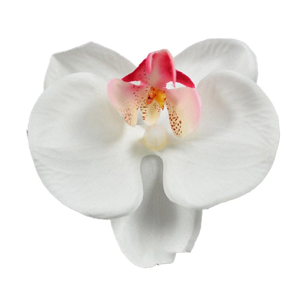 

Красивый дизайн орхидеи Свадебные аксессуары для волос Искусственные заколки для волос с цветами белый