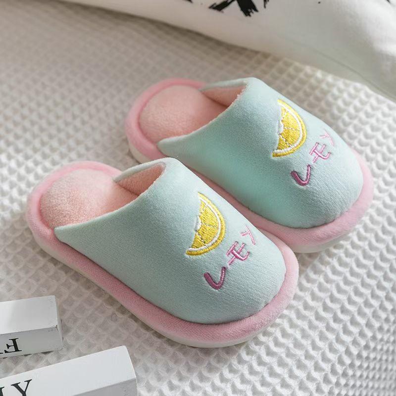 Children's Autumn/Winter Non-Slip Cotton Slippers – Cozy Indoor Shoes for Boys and Girls