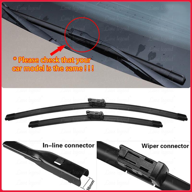 Wiper LHD Front & Rear Wiper Blades Set For Peugeot 3008 Mk2 2017 - 2023 Windshield Windscreen Window Brush 28"+16"+12"