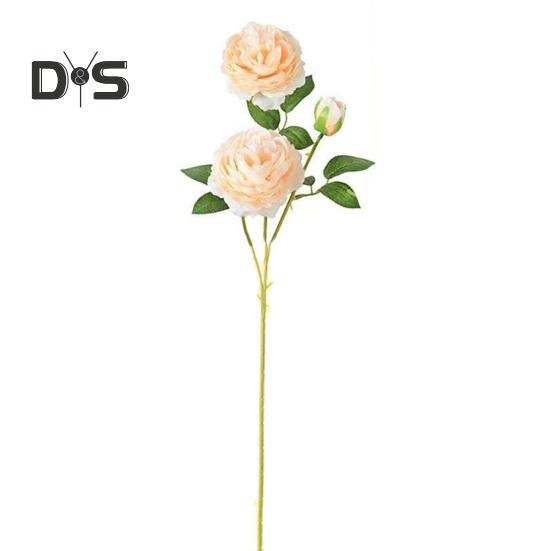 Easy Care Fake Flower Green Leaves Attractive Wedding Bouquet Artificial Peony Flower