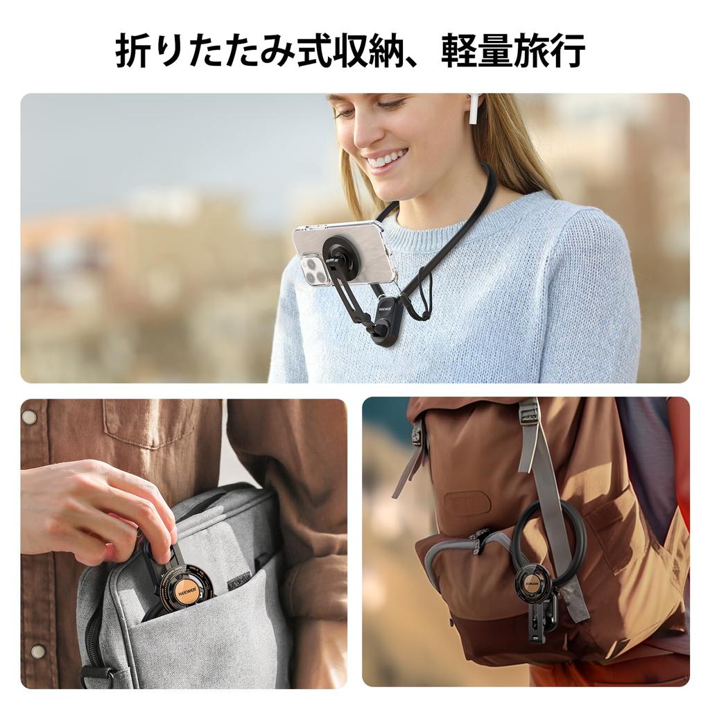 Neewer GP16 Magnetic Necklace Mount for Action Cam – Holder