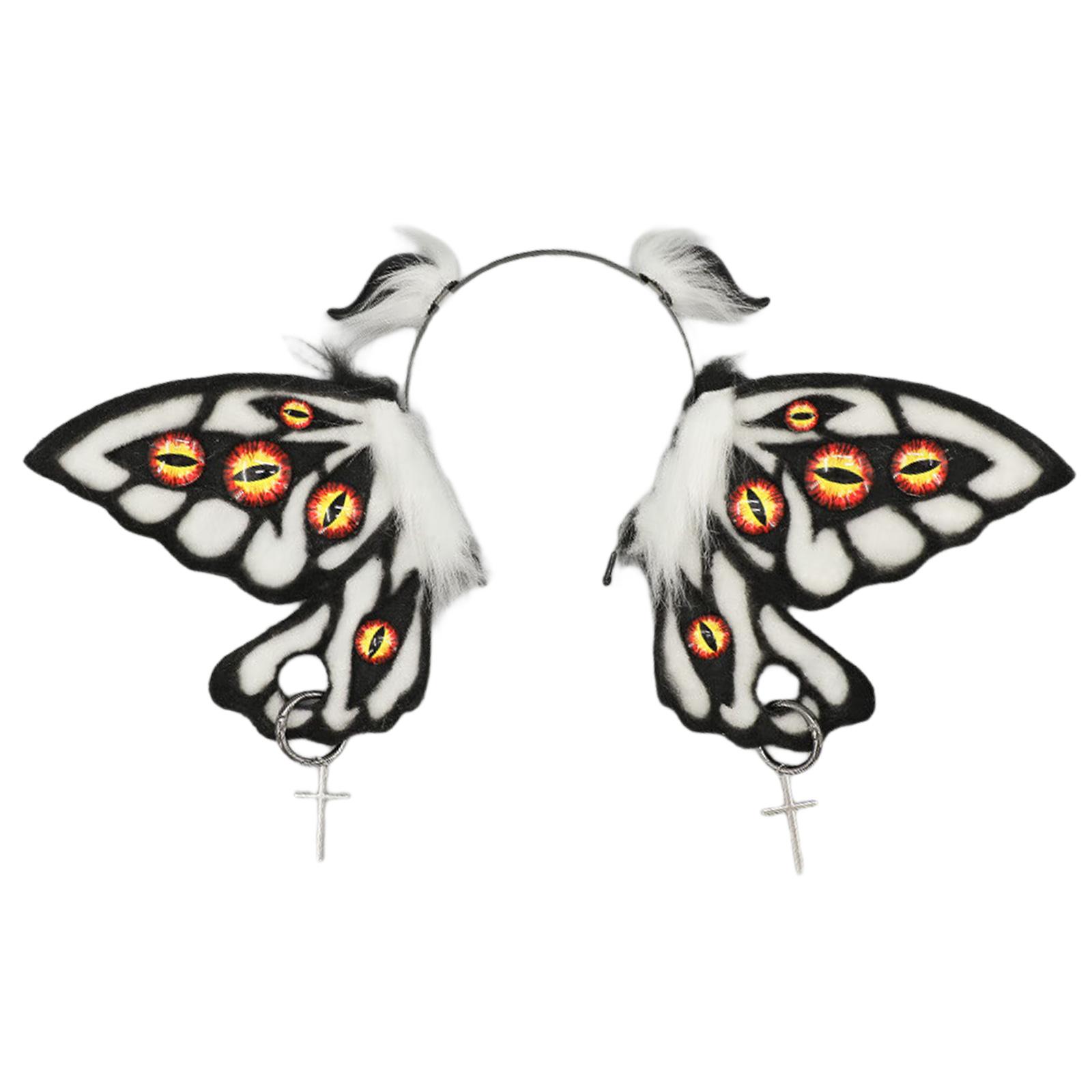 

Dark Series Devil Ear Headband Halloween Maid Hairhoop Roleplaying Character Hairdband Costume Accessories Headpiece жёлтый