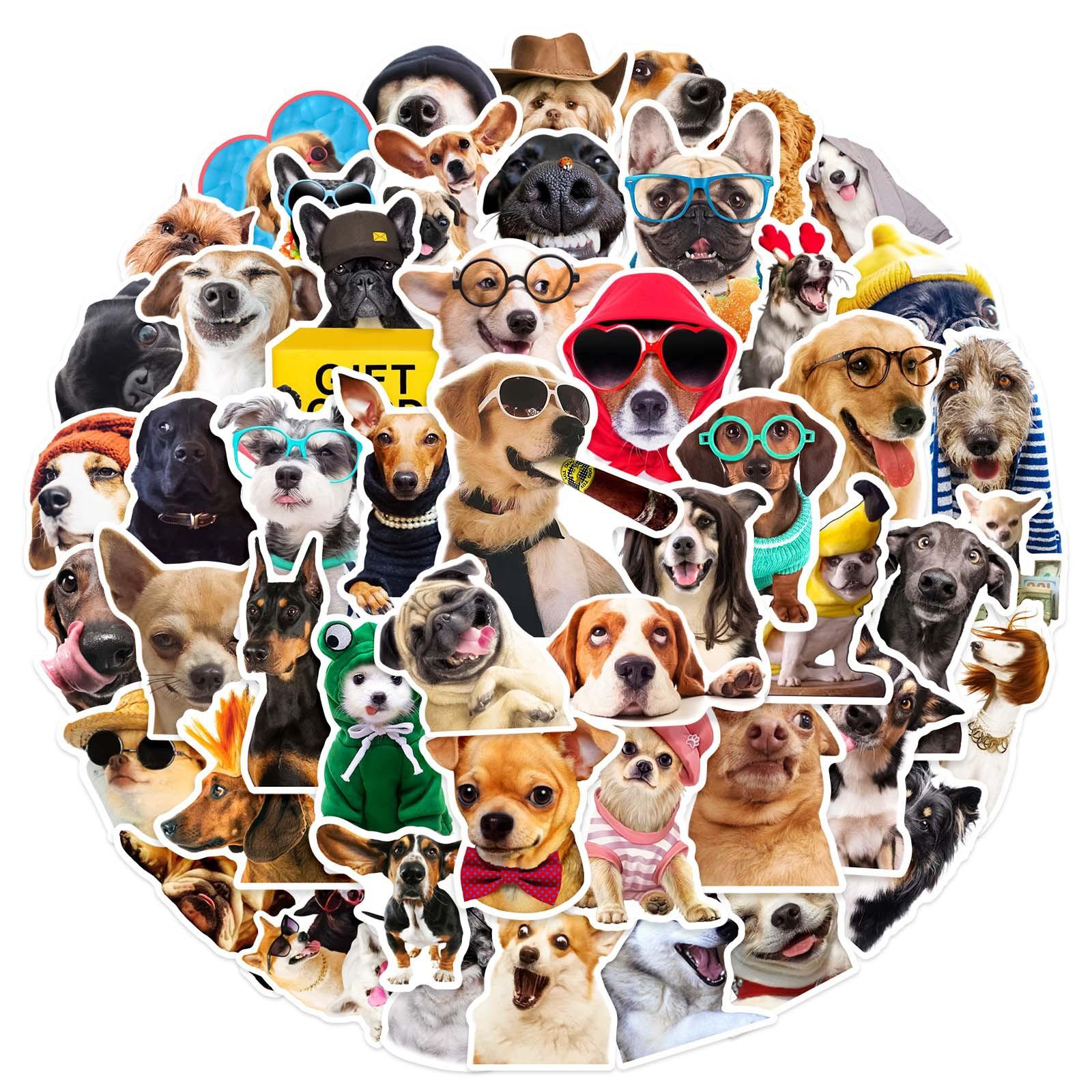 

Non-Toxic 50Pcs Cartoon Dog Stickers Animal Life Pvc Stickers For Kids Aesthetic Scrapbooking Decorations School Supplies & Stationery