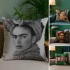 Modern Art Works Frida Kahlo-Beautiful Pillow Case Comfort Sofa Bed Silky Elegant Invisible Zipper Custom Decorative B