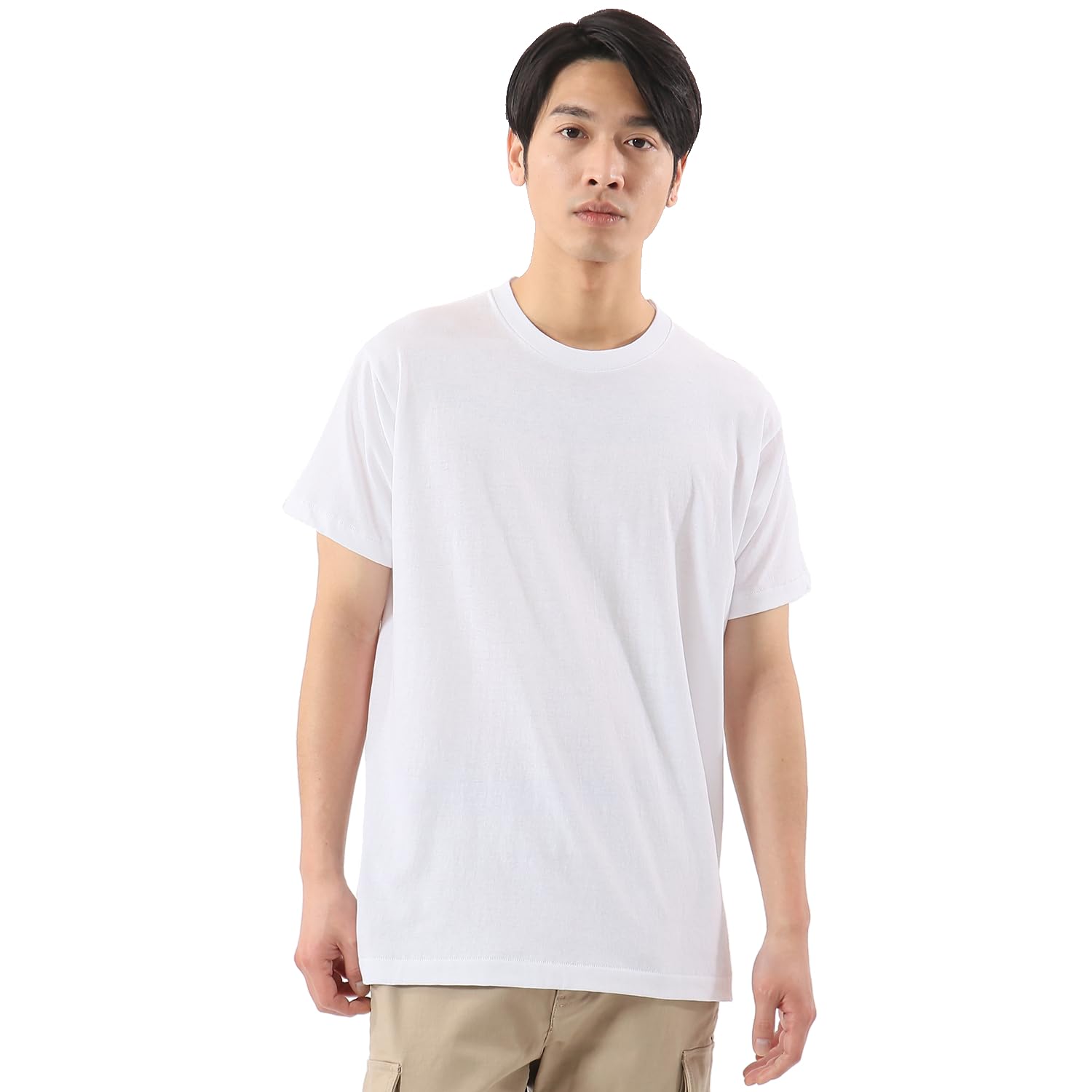 

Футболка с коротким рукавом Easy to Dry Crew Blue White XL [Hanes] (Набор 3) Сухой, Текстура, Шея, Этикетка, Мужской, (Экипаж),