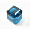 Extremely Rare Lab -Created Teal Sapphire Cube 114 Ct Loose Gemstone CERTIFIED M4-212-k