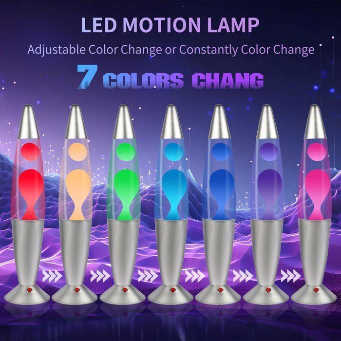 Lampe Lave LED - CELLUSTOP - Multicolore - 7 Couleurs - Design Rétro - 25W