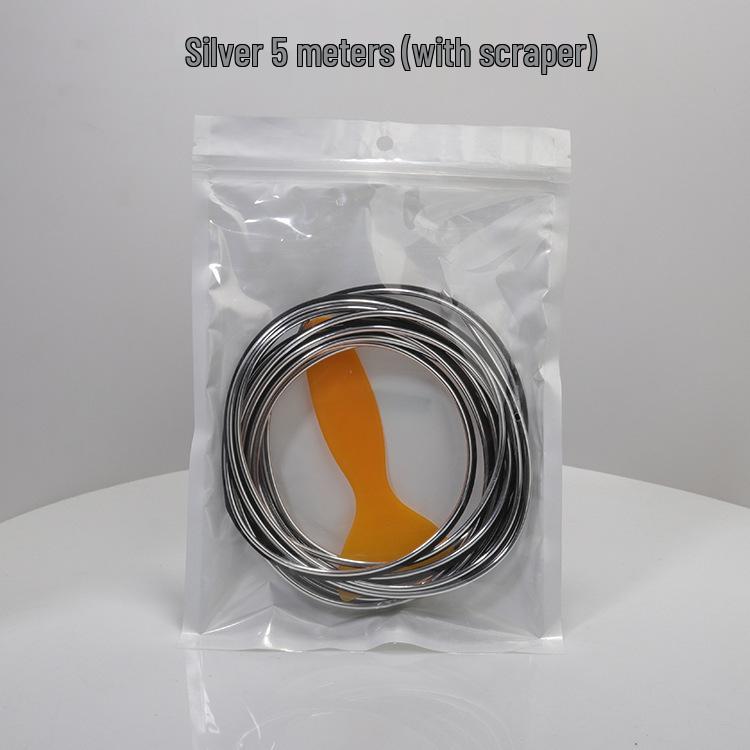 Chrome Car Interior Trim Strip for Door, Console, and Dashboard