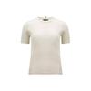 Monochrome Casual Short Sleeve T-Shirt Women Tops White I10988C00004829JP035