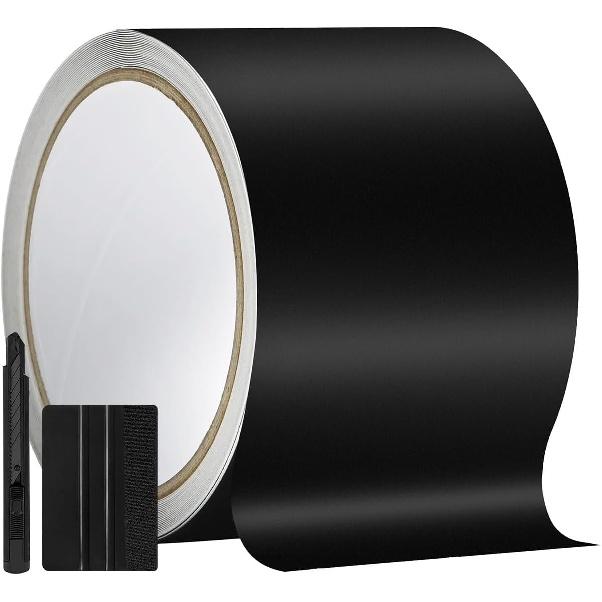 4  X 30FT Matte Black Vinyl Wrap for 4IN X 30FT Matte Black/ 10cm x 900cm