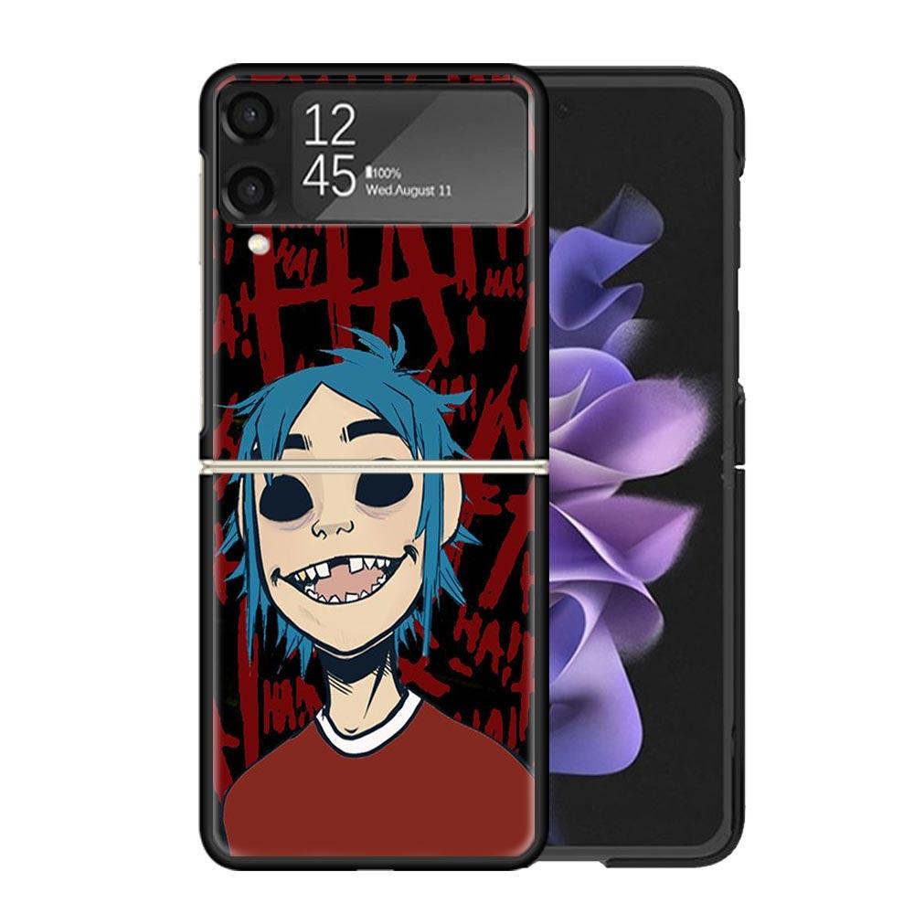 Gorillaz Anime Clear Phone Case For Samsung Z Flip 7 6 5 4 3 Galaxy ZFlip7 ZFlip6 ZFlip5 ZFlip4 ZFlip3 5G Print Cover Z Flip 5 4