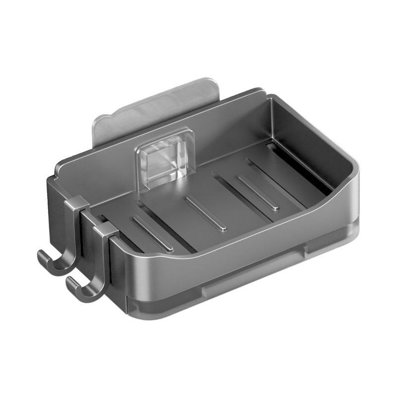 1-2Pcs Bathroom Supplies Box for Bathroom Soap Dish Wall-mounted No Punch Container Holder Products Household Merchandises Home