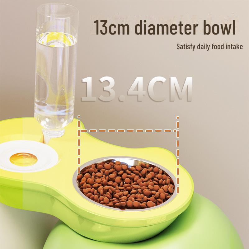 Bowl With Double Antiknockover Cat Automatic Water Dispenser