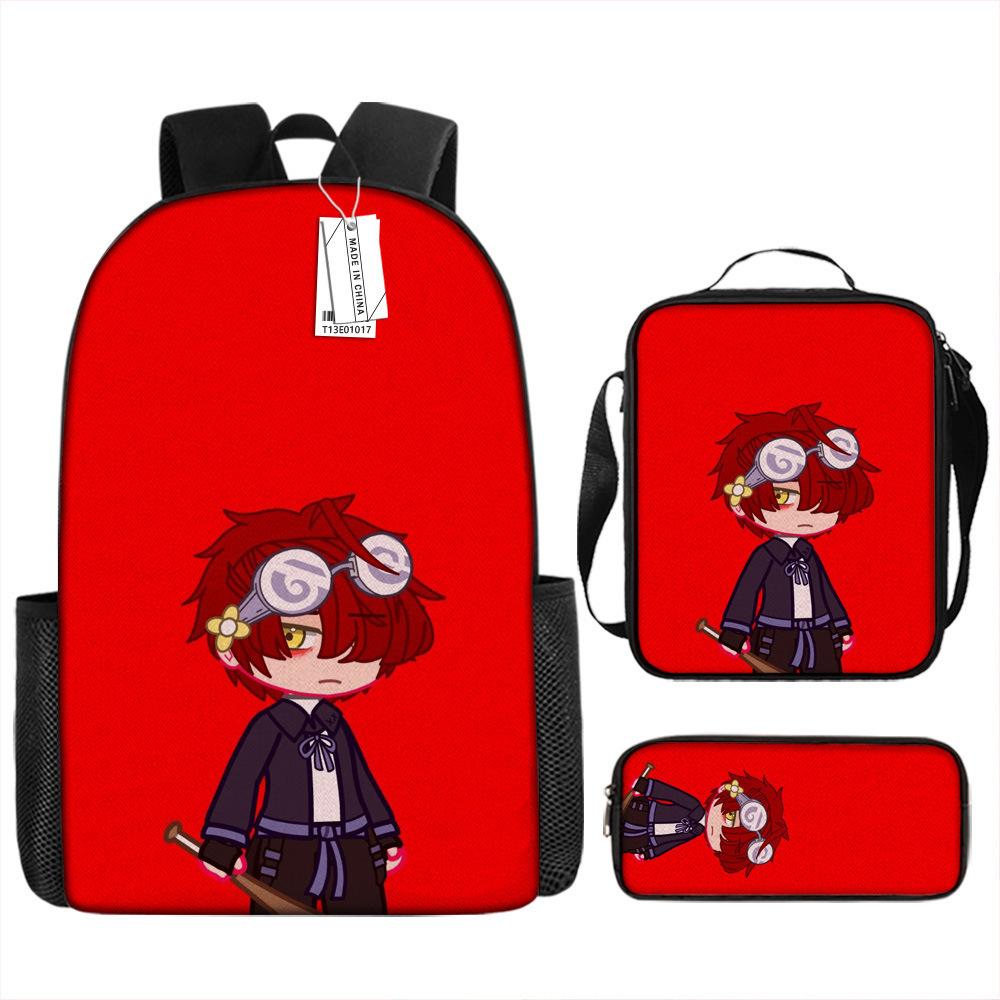 Luxury Novelty Peculiar Cool Anime Cartoon 3D Print 3pcs/Set pupil School Bags Laptop Daypack Backpack Lunch bag Pencil Case