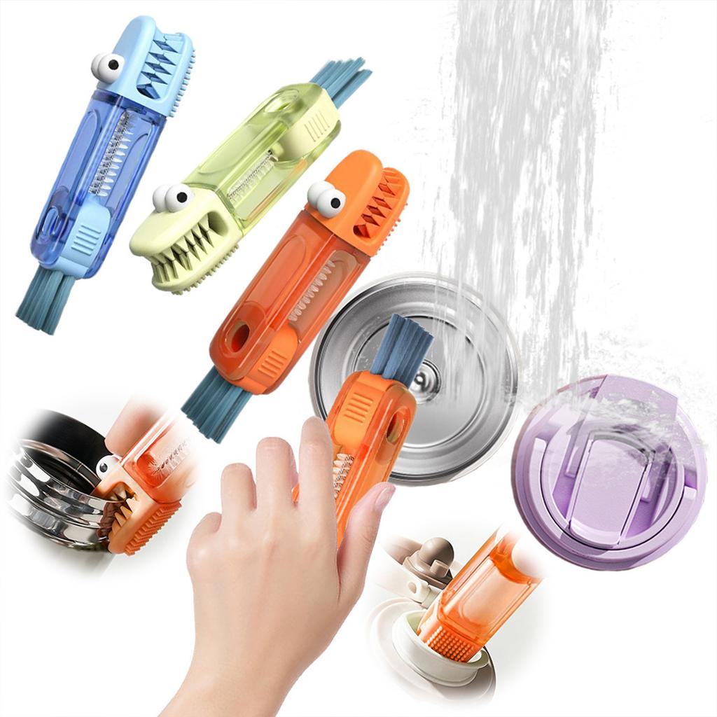Cup Lid Cleaning Brush, Three In One Multi-Functional Design, Portable Crevice Brush For Small Spaces