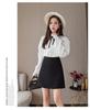 2024 High Waist Plus Size Black Midi Skirt for Women - Summer A-Line, Anti-Exposure, Slit, Slimming, Hip-Hugging Design
