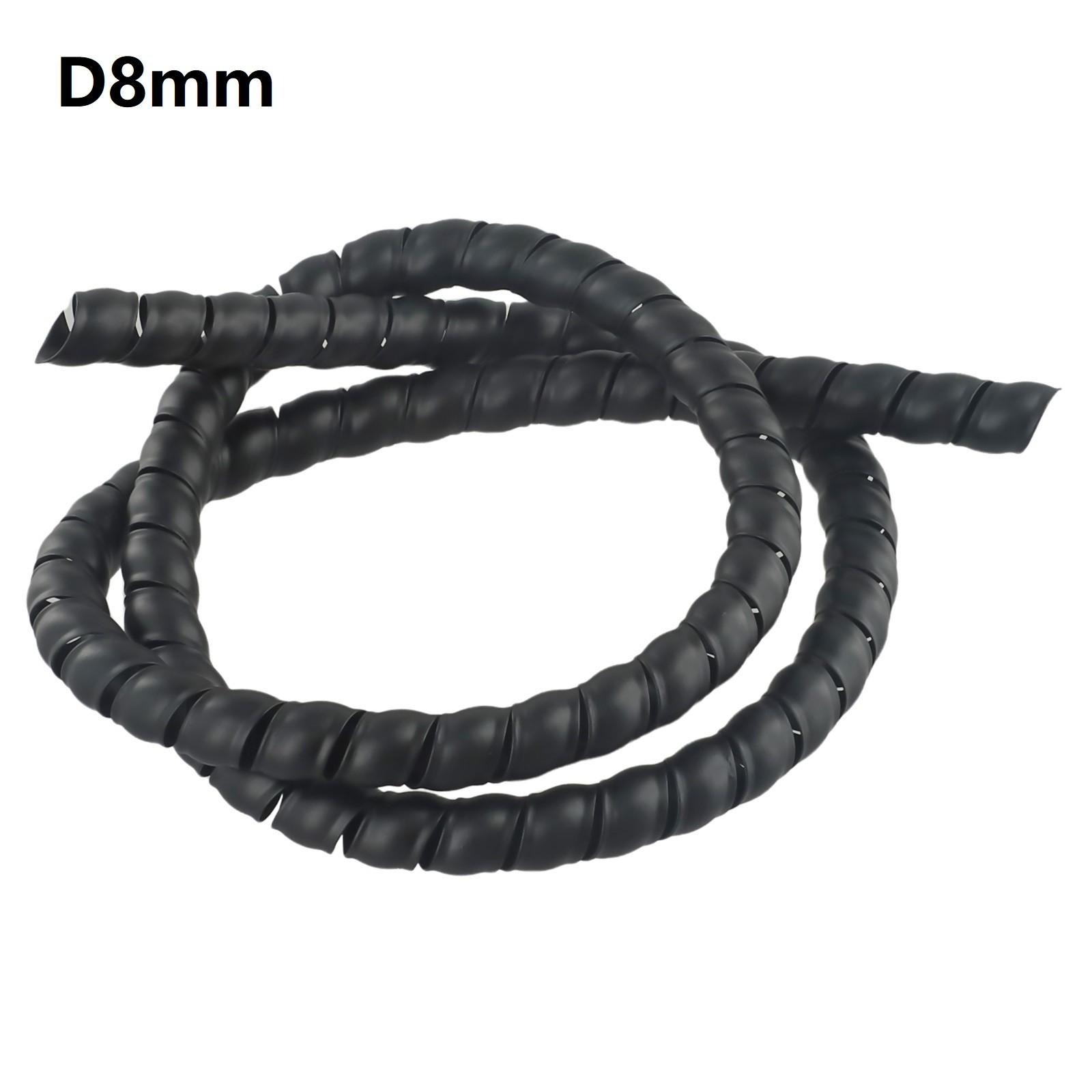 

Customizable Length Cable Management Spiral Wound Tube Wire Protector D8mm