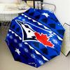 Blue Jays Logo Umbrella Folding umbrella, automatic umbrella 8-Frame for Travel, camping Use Gift for Halloween Christmas