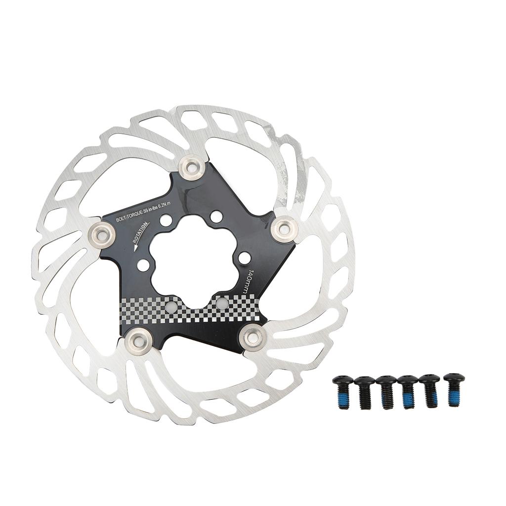 Bike Floating Brake Discs with with 6 Bolts Heat Dissipation Mountain Bike Brake Rotor140MM