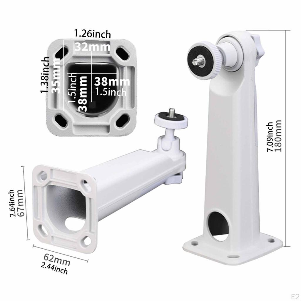 180 Camera Mount Bracket Holder Stand Aluminum Alloy Easy to Install Surveillance