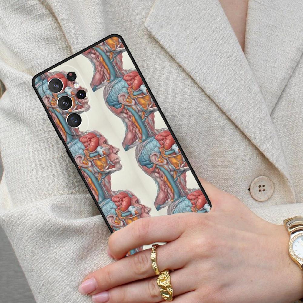 Medical Human Anatomy PRINT Cell Phone Case for Samsung Galaxy S26 Ultra S25 S24 S23 S22 S21 S20 Note10 Cover
