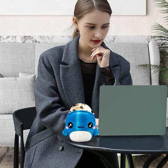 Whale Ice Cream Holder Reusable Pint Sleeve for Ice Cream Soda Beer Cans Holder Comfortable Grip Fun Drink Accessory